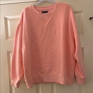 J. Crew Women's Soft Coral Crew Neck Sweater